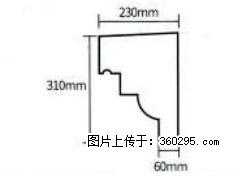 产品分解图型 - 檐口线，型号：SX311-YK-3，规格：230x310mm(3) - 山南三象EPS建材 sn.sx311.cc