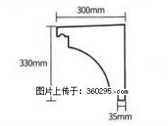 产品分解图型 - 檐口线，型号：SX311-YK-2，规格：300x330mm(2) - 山南三象EPS建材 sn.sx311.cc